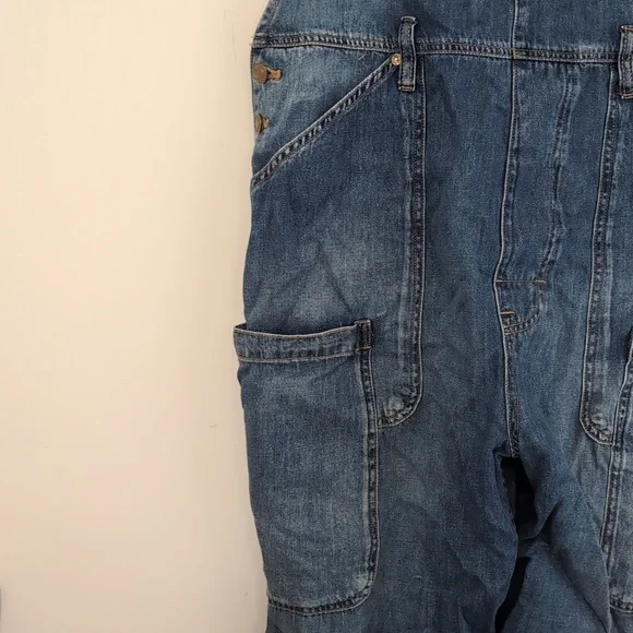 We The Free Dark Blue Denim Overalls - Picture 4 of 5